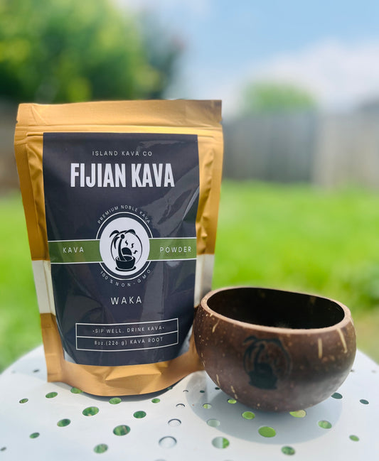 Extra Strength Mood and Relaxation Blend, Noble Kava Powder Gift Kit , with Yangonin & Kavain, 8oz