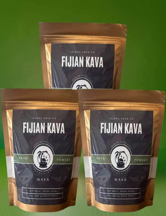 3 Pack - Extra Strength Mood and Relaxation Blend, Noble Kava Powder Kit , with Yangonin & Kavain, 8oz